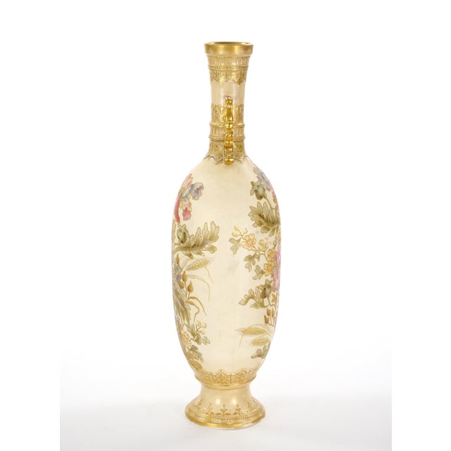 This impressive decorative vase, crafted in the 19th century by the renowned Royal Bonn Company in Germany, stands as a...