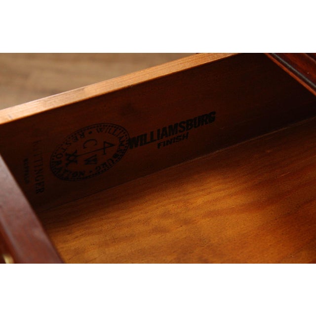Late 20th Century Kittinger Colonial Williamsburg Mahogany Slant Front Secretary Desk For Sale - Image 5 of 18