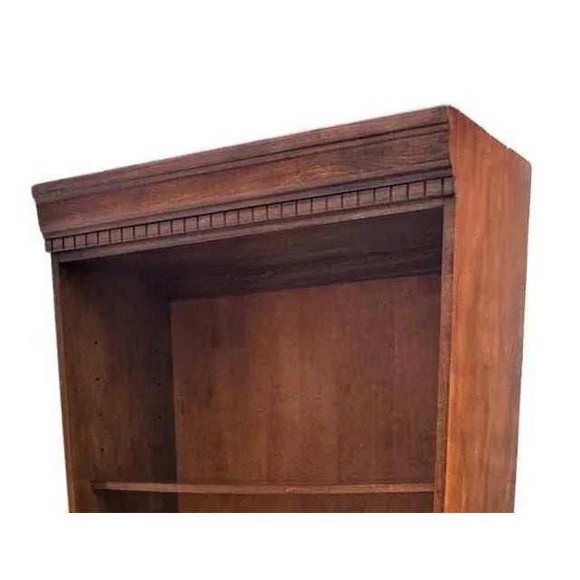 Early 21st Century Cherry Wood Bookcase With Pullout Desk Top - Early 21st Century For Sale - Image 5 of 6