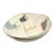 Vintage Postmodernist Abstract White Matte Ceramic Bowl, Signed For Sale