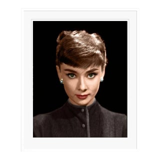 Audrey Hepburn "Roman Holiday" White Framed Archival Pigment Print For Sale