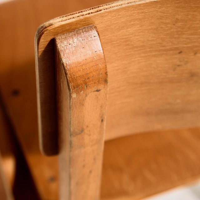Stackable Beech Chair, 1960s For Sale - Image 11 of 18