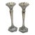 Mikasa Kings Court Excelsior Lead Crystal Candle Holders 10" - Pair For Sale