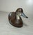 1980s Vintage 1983 Hand Carved Wood Clarence Bauer Miniature Duck Decoy Sculpture For Sale - Image 5 of 9