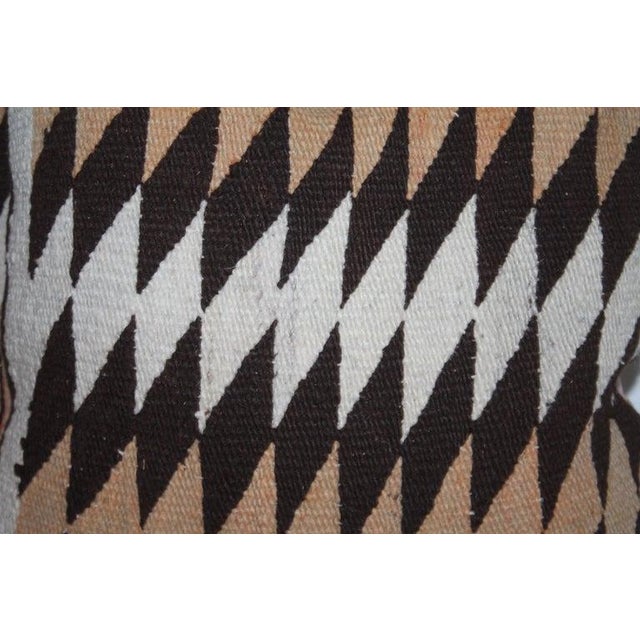 This fine pair of wool Geometric pillows are in fine condition and have cotton linen backings. Sold as a pair.