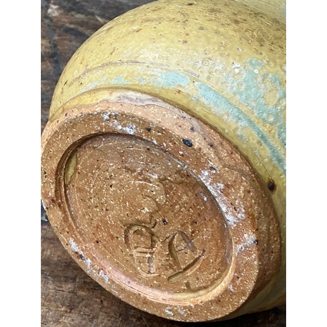 Vintage Original Studio Pottery Speckled Vase For Sale In West Palm - Image 6 of 12