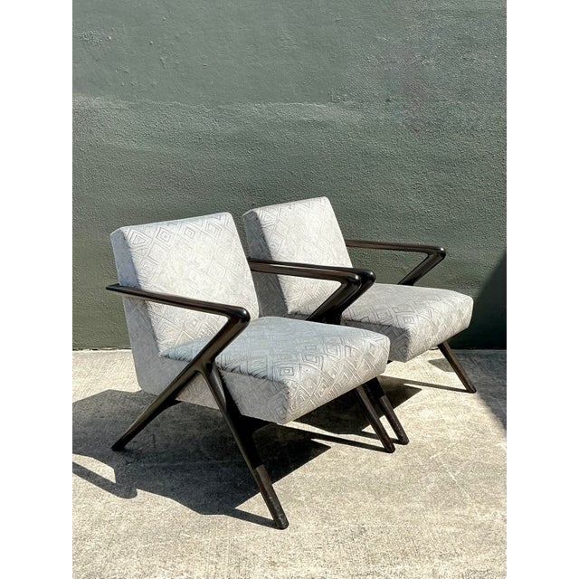 Mid-Century Modern Vintage Holly Hunt “Capri” Lounge Chairs For Sale - Image 3 of 12