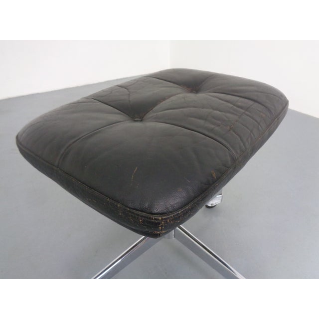 Rollable and Adjustable Leather Stool, Germany, 1960s For Sale - Image 14 of 18