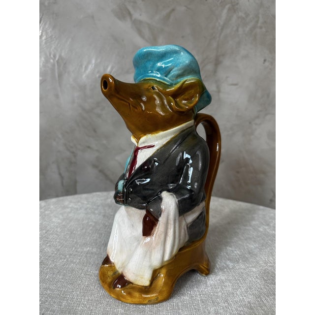 Slipware Pig Pitcher, 1920s For Sale - Image 6 of 14