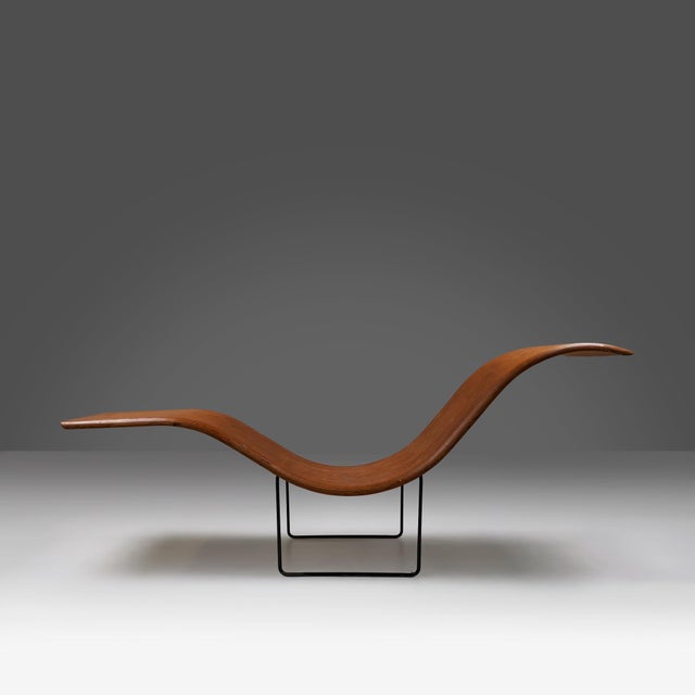 Mid-Century Stack-Laminated Lounge Chair by Tiller Lesser, Germany, 1990s For Sale - Image 11 of 12