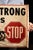Vintage Armstrong Tires Double-Sided Tin Flange Service Station Sign For Sale - Image 11 of 11