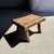 1980s Small Wabi-Sabi Rectangular Arched Occasional Stool in Teak, 1980s For Sale - Image 5 of 11