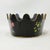 Vintage Hand-Painted Floral Toleware Scalloped Planter – Black and Gold Metal Cachepot For Sale In New York - Image 6 of 10