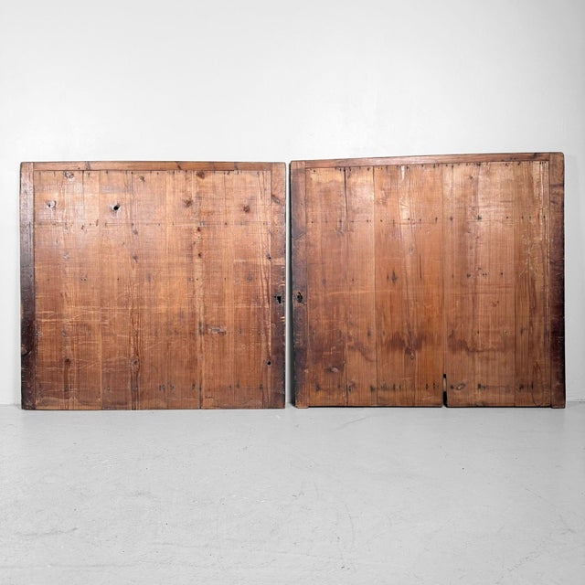 Japanese Wooden Wall Panels, 1890, Set of 2 For Sale - Image 9 of 18