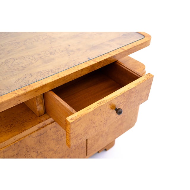 Mid-Century Art Deco Style Side Cabinet, Poland, 1950s For Sale - Image 10 of 13