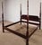 Chippendale Ethan Allen Georgian Court King Kingsize Dark Cherry #225 Finish Poster Bed#1 For Sale - Image 3 of 17
