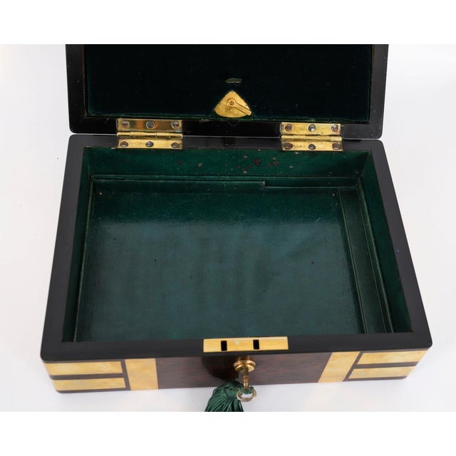 Antique Victorian Gonçalo Alves Jewellery Casket from F. L. Hausburg, 1800s For Sale - Image 14 of 18
