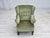 Scandinavian Armchair in Green Furniture Velour and Oak Wood Legs, 1960s For Sale - Image 6 of 18
