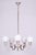 Art Deco Chandelier in Nickel, Steel and Opaline Glass, Czech, 1920s For Sale - Image 10 of 10