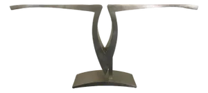 Vintage French Aluminium Console Table, 1975