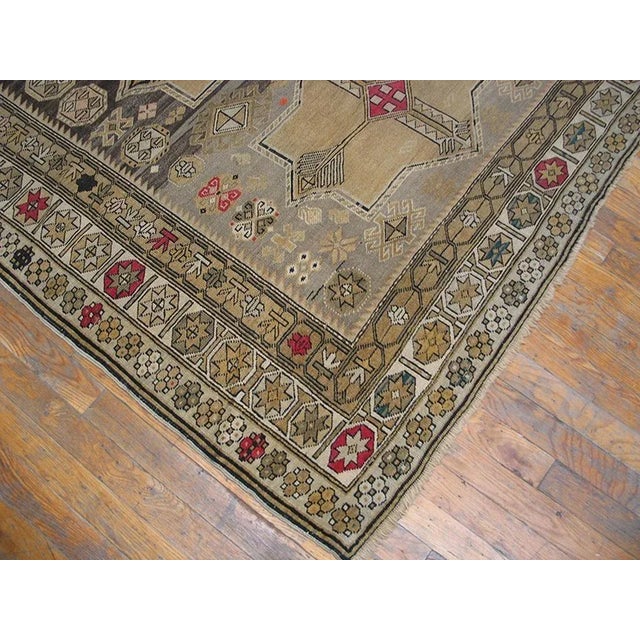 Traditional Late 19th Century Caucasian Shirvan Carpet ( 4'10" x 10'3" - 147 x 312 ) For Sale - Image 3 of 5