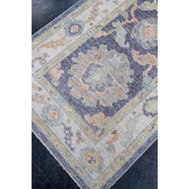 Turkish Oushak Rug 2'8" x 5'1" For Sale - Image 4 of 8