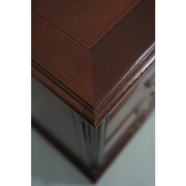 Ethan Allen Mahogany Inlaid Double Dresser For Sale - Image 12 of 18