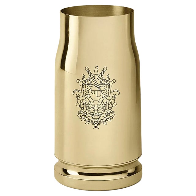 Nowhere Vase in Polished Brass by Studio Job For Sale