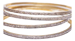 Diamond Vermeil Bangle Bracelet