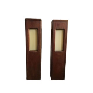 1970s Modernist Patio Garden Landscape Front Door Lamps - a Pair For Sale