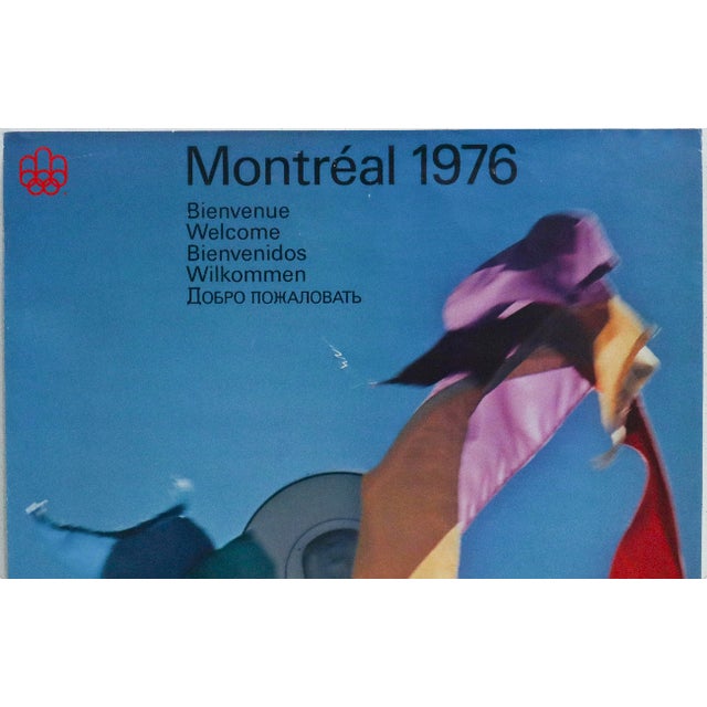 Original 1976 Montreal Olympics Poster - Welcome - Cojo (Medium) For Sale - Image 4 of 4