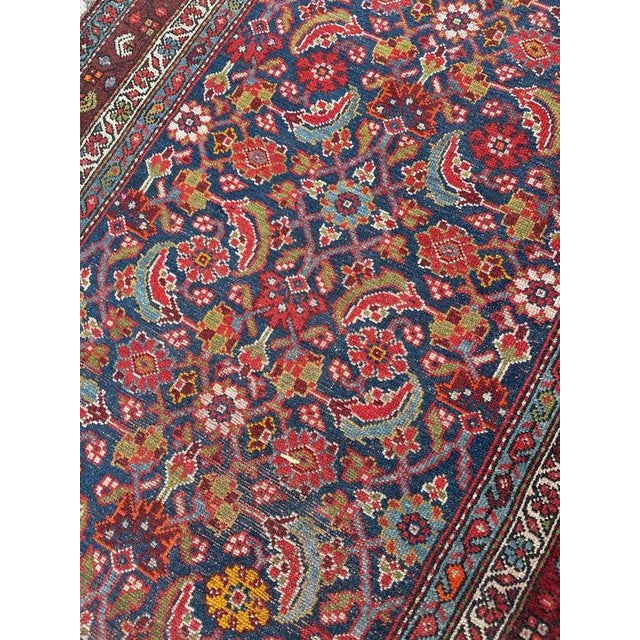 Blue Antique Long Kurdish Runner Rug, 1800s For Sale - Image 8 of 18