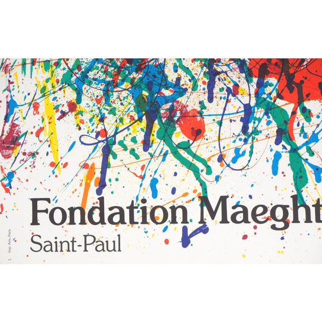 Francis, Sam, Sam Francis, Abstract Composition, Lithograph Poster, 1983, 1983, Lithograph For Sale - Image 3 of 4