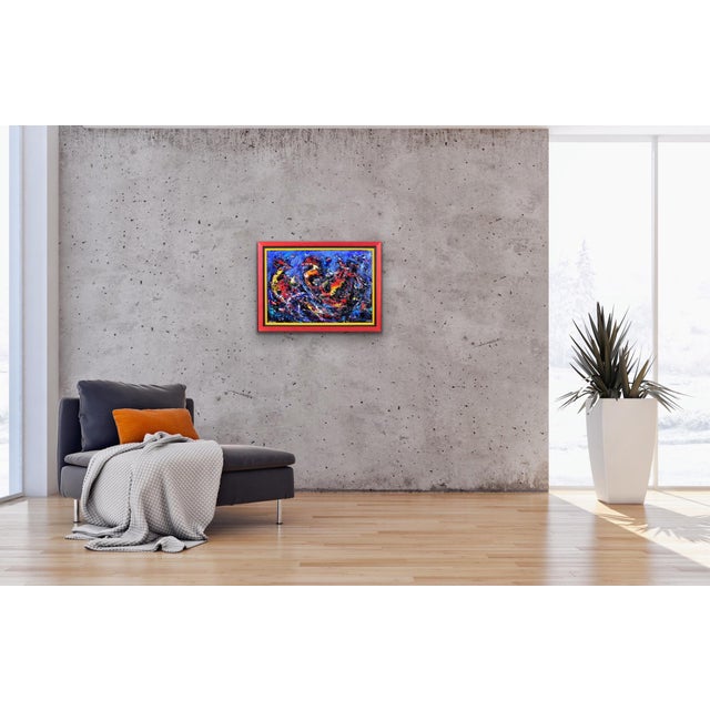 David Wilde, Cock Fight, Impasto Acrylic, 1960s For Sale - Image 18 of 18