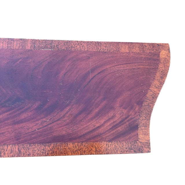Late 20th Century Mahogany Inlaid Banded Console Table Tradition House For Sale - Image 9 of 18