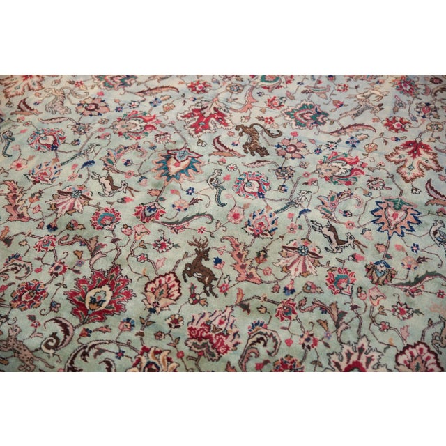 Vintage Tabriz Square Rug - 11'9" X 11'10" For Sale - Image 9 of 12