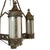 Vintage American Albert Sechrist Wrought Iron, Glass Eight-Light Pendant Lantern For Sale In Denver - Image 6 of 12