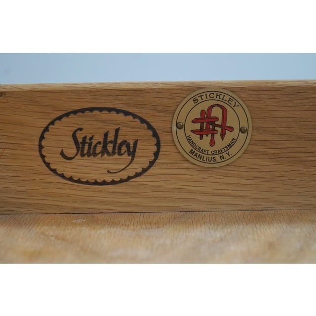 Stickley Harvey Ellis Design Mission Oak Two-Drawer Inlay Cocktail Table For Sale - Image 16 of 17