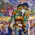 Honest Convergence by Jon Wassom | Mixed Media on Panel of two men embracing For Sale