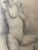 19th Century Sir Edward John Poynter Charcoal Nude Lady Drawing Sketch For Sale - Image 4 of 14