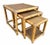 Set of 3 vintage nesting tables in excellent vintage condition. Small: H-14” W-12” L-12” Medium: H-16” W-16” L-16” Large:...