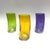 Mid-Century Modern Set of 6 Colorful Vintage Curved German Highball Glasses For Sale - Image 3 of 4