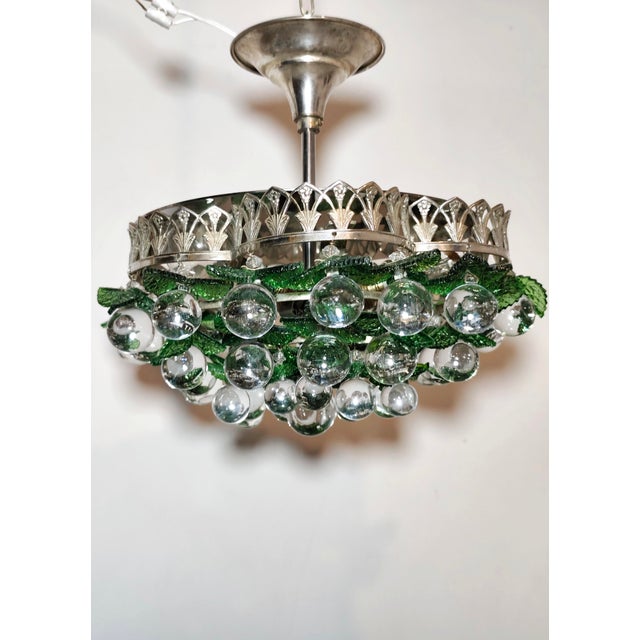 Vintage Italian Crystal Ceiling Lamp, 1960s For Sale - Image 18 of 18