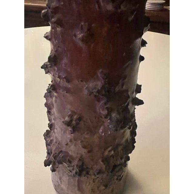 Striking vintage Icelandic lava glass vase produced by GLIT, showcasing a dramatic volcanic aesthetic emblematic of...