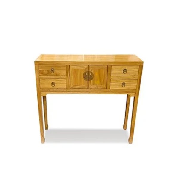 Shiny Lacquer Beijing Console Table is made out of Elm wood. It has 4 drawers and 2 doors. It is very elegant to piece to...