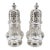 Vintage Japanese Silver-Plated Salt & Pepper Shakers by Corbell & Co., Pair For Sale