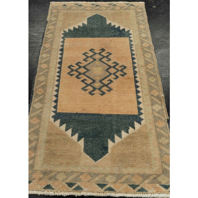 Turkish Mini Rug Oriental Hand Knotted Vintage Rug 1'7" x 2'10" #21272 Explore a curated collection of hallway runners,...