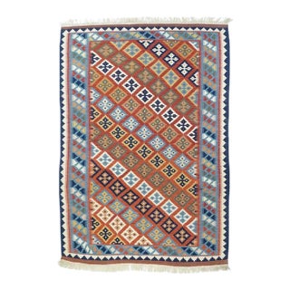 Vintage Kilim Rug 3'10'' X 5'6'' For Sale