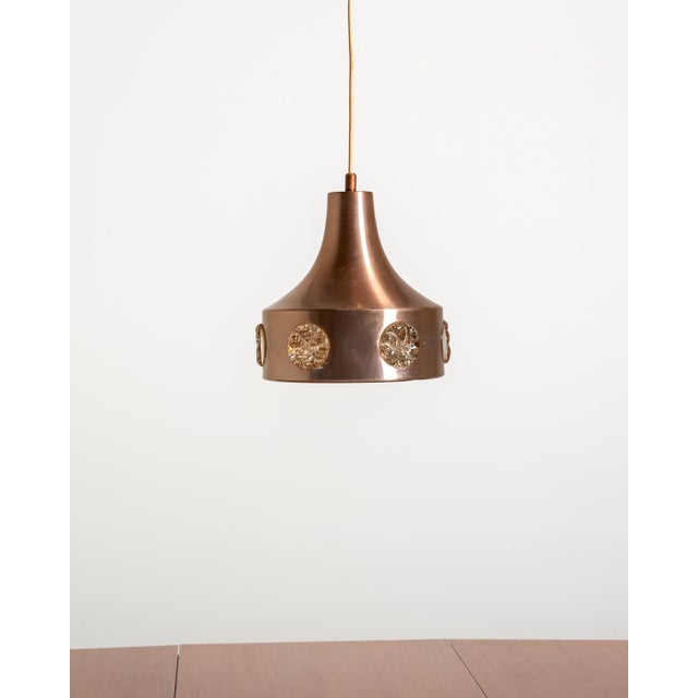 Swedish Pendant Lamp in Metal and Glass, 1960s For Sale - Image 3 of 8