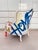 2010s Pair of Bespoke Jimmie Martin Hand-Painted White Leather Graffiti Armchairs For Sale - Image 5 of 18